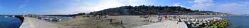 The beach and  harbour at Lyme Regis